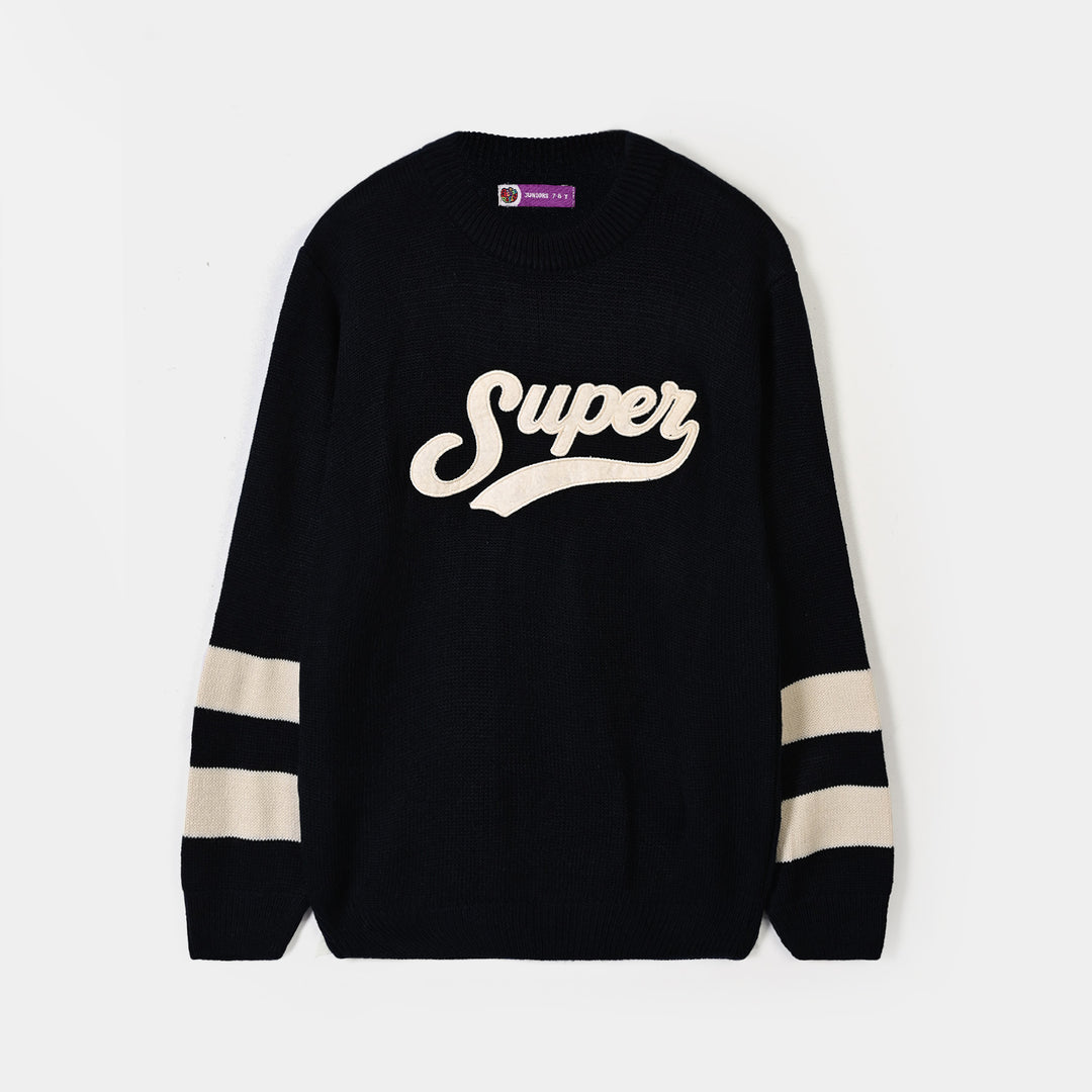 Boys Acrylic Sweater Super - NAVY
