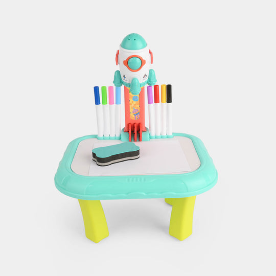 Rocket Art Painting Projector Drawing Board Table