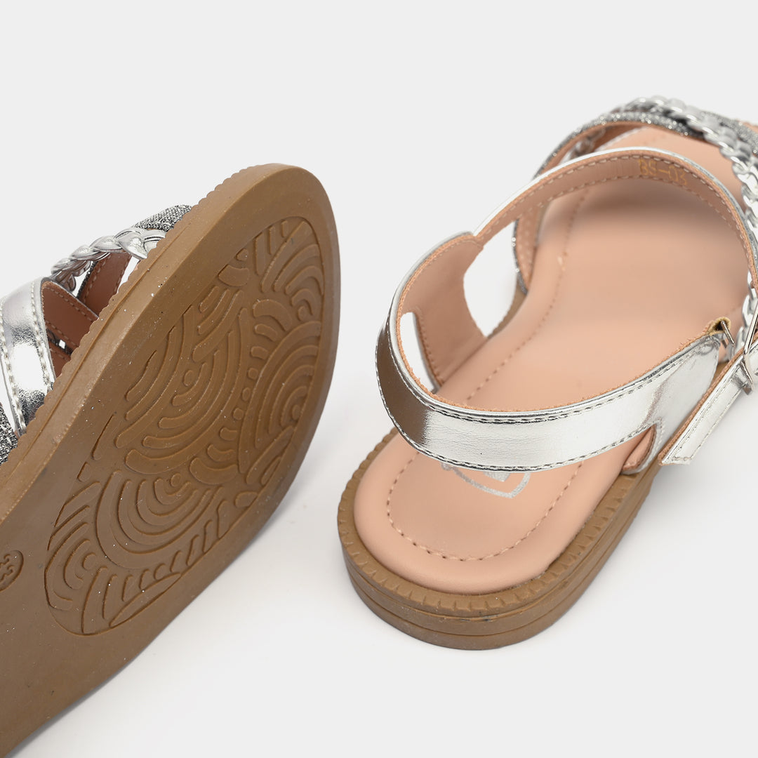 Girls Sandal BS-03-SILVER
