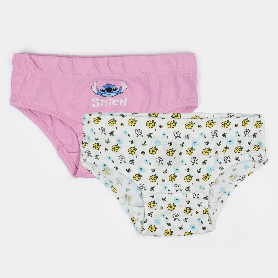 Girls Cotton Jersey Panties Pack of 2 - Pink/White