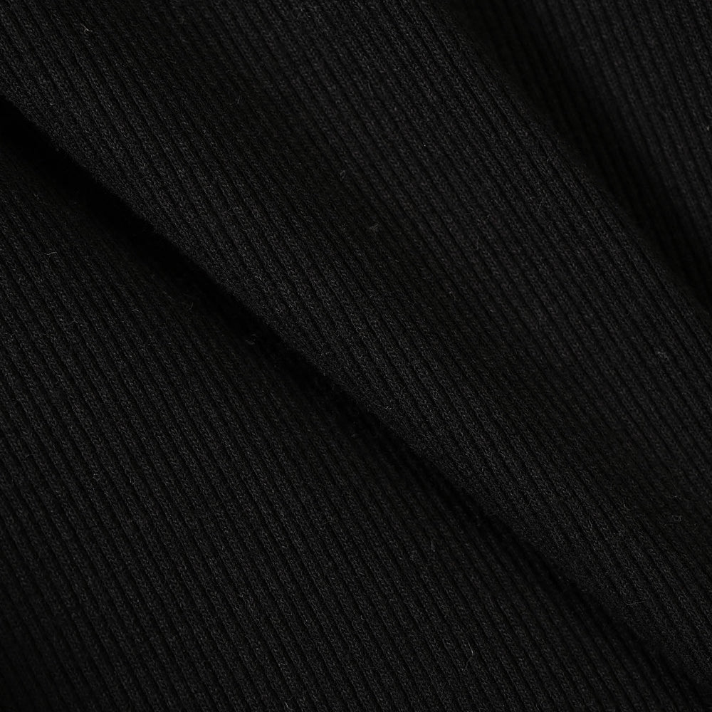 Boys 2x1 Rib Turtle Neck-BLACK