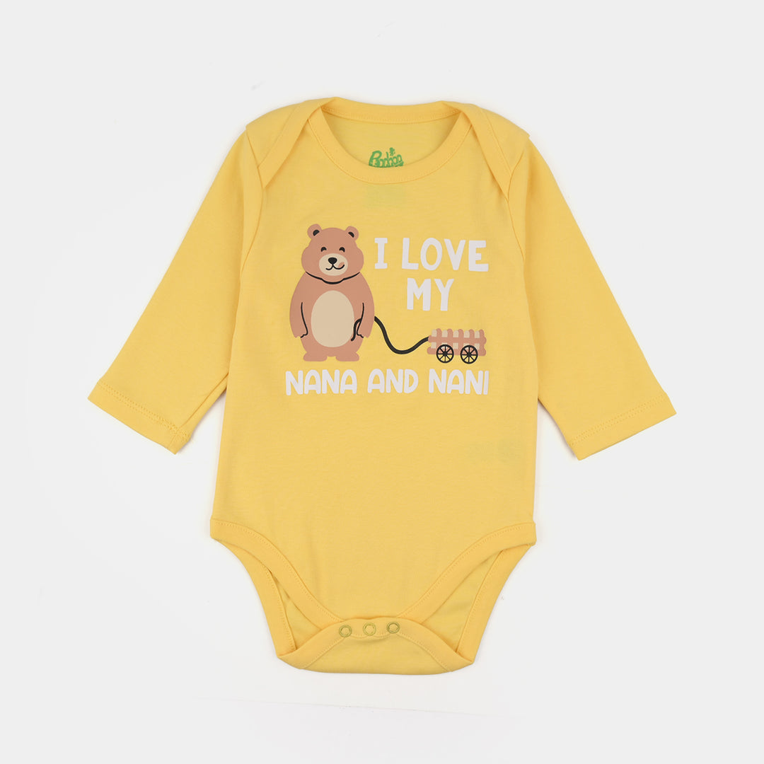 Infant Unisex Cotton Interlock Romper F/S - Nana & Nani - Yarrow