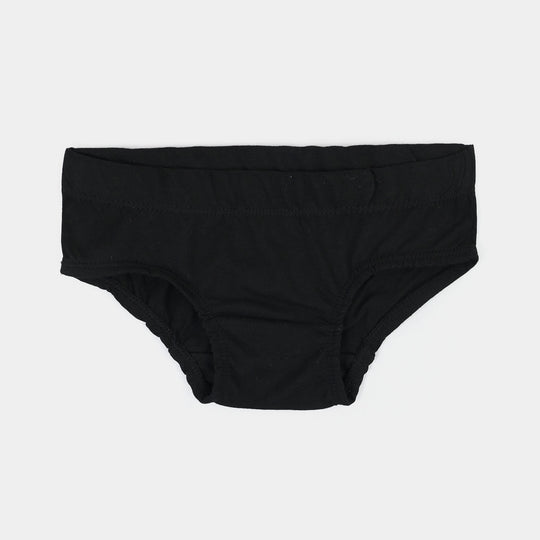 Girls Cotton Jersey Panties Pack of 2 (Basic) - Black