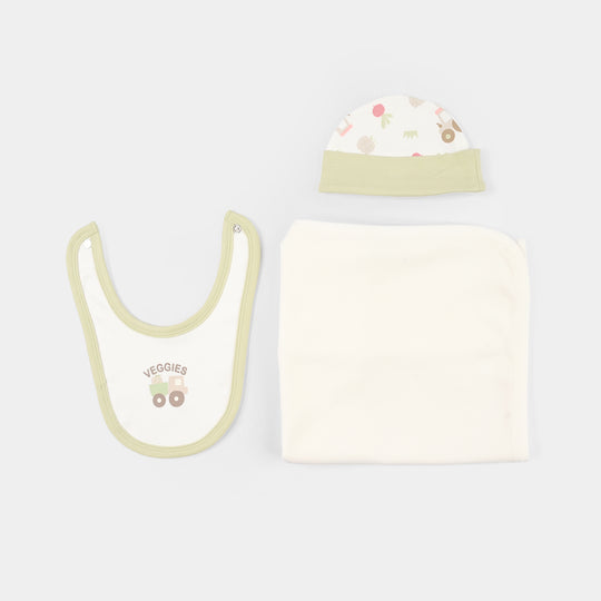 Infant Boys Jersey/Terry 5Pc Gift Set 287-041 E-C-GREEN