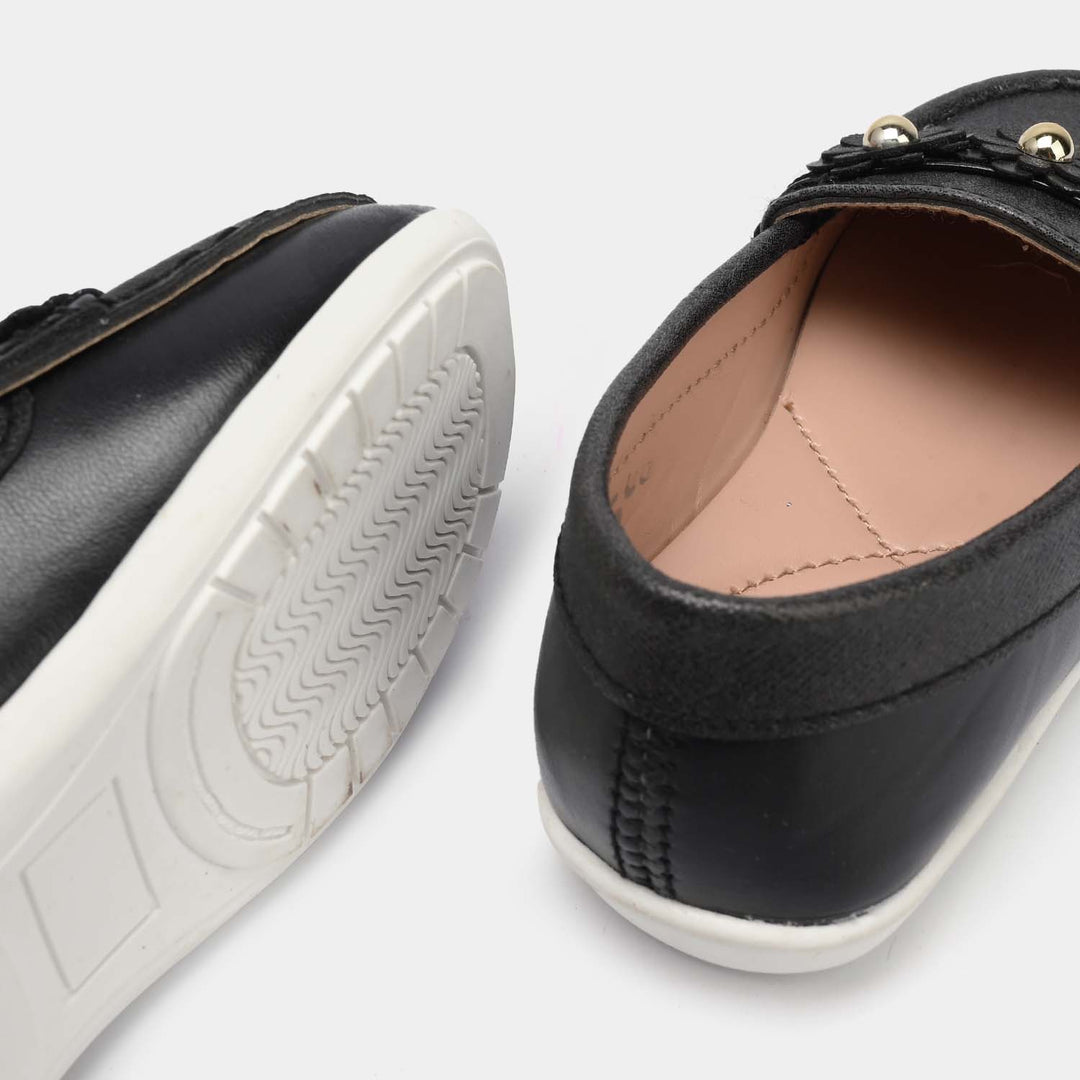 Girls Loafer JV-08-BLACK