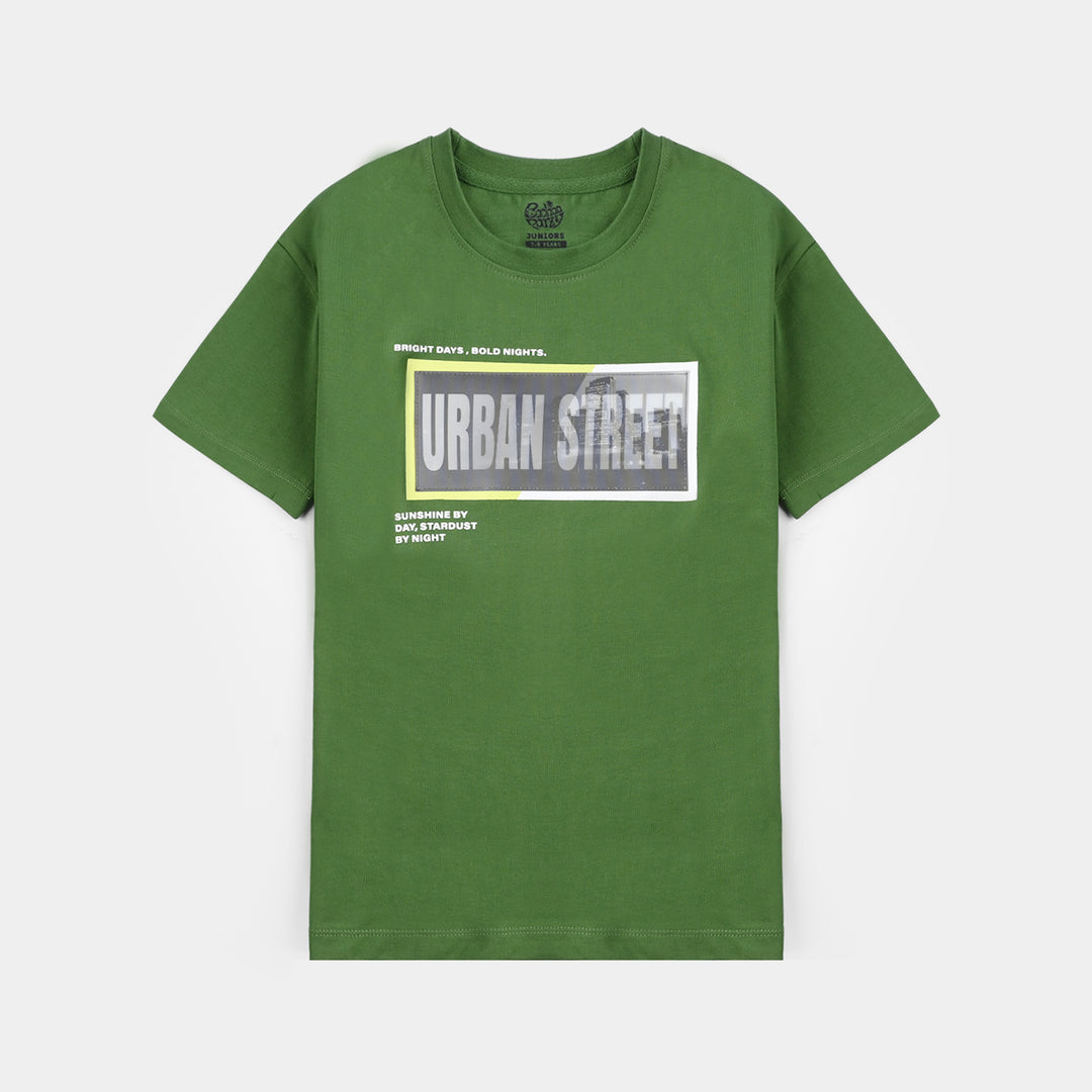 Boys Jersey/Terry T-Shirt Printed - Green