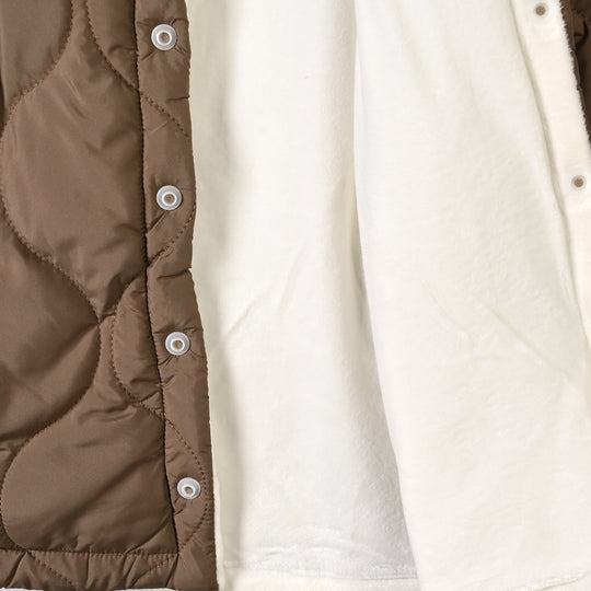 Infant Boys Polyester Quilted Suit-BROWN