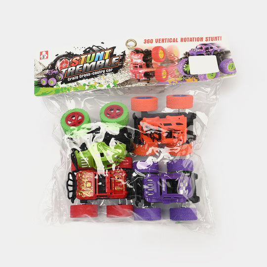 Interia Stunt Mini Friction Car | 4PCs
