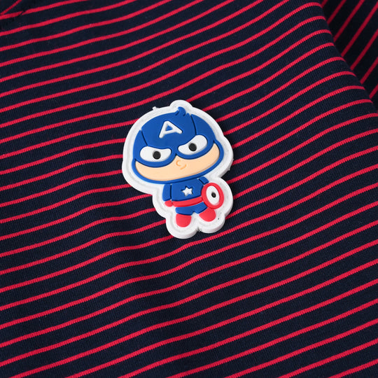 Infant Boys Jersey/Terry T-Shirt Character - Maroon
