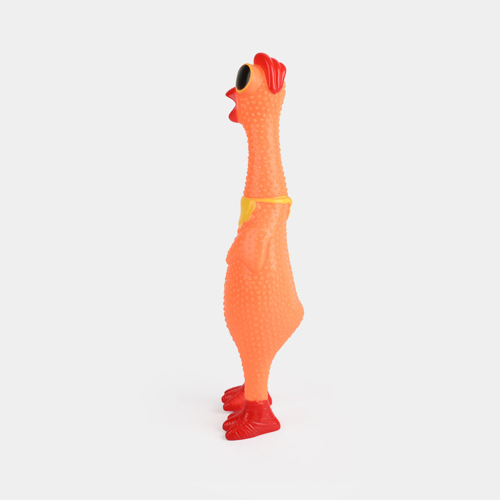 Classic Squeaky Rubber Chicken Toy