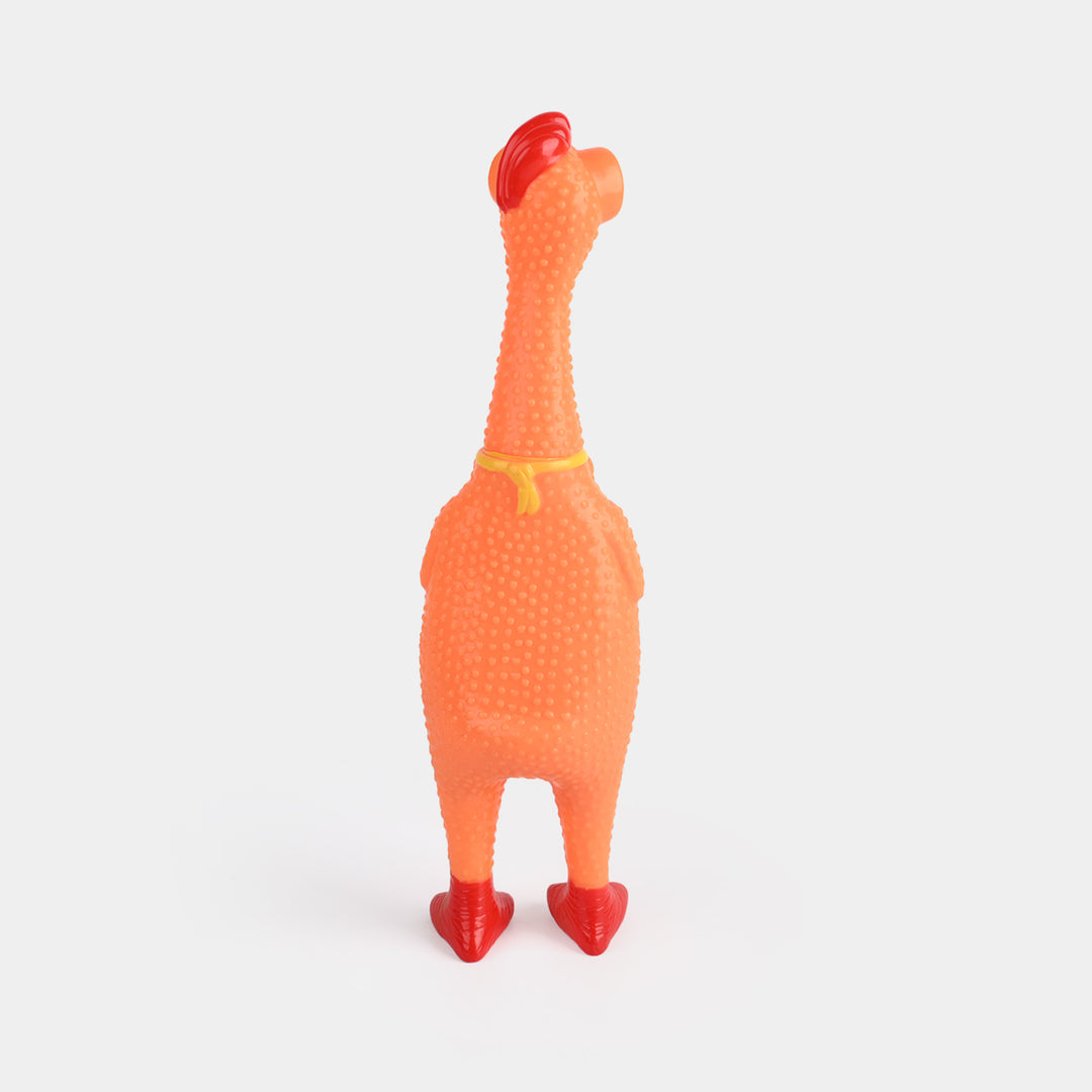 Classic Squeaky Rubber Chicken Toy