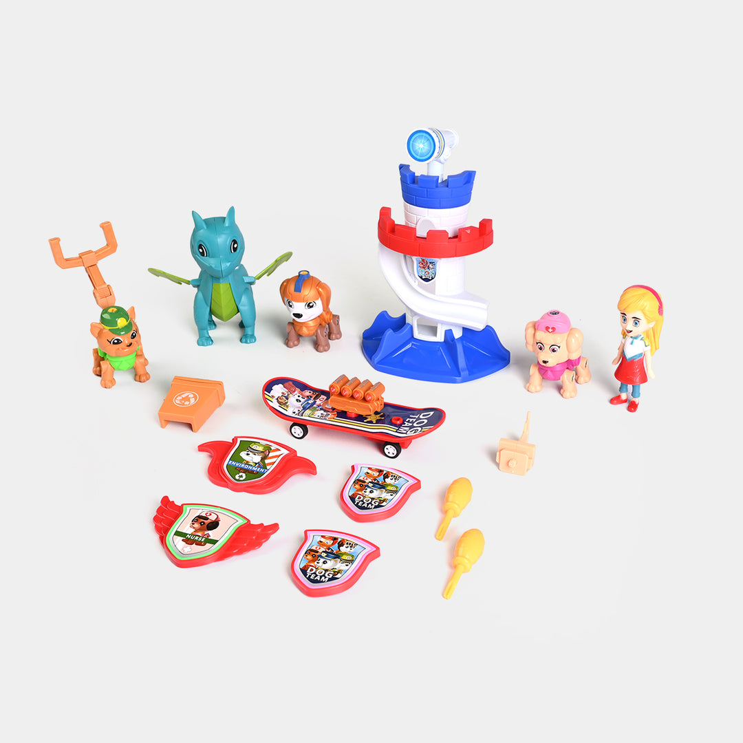 DIY Dog Team Assembly & Rescue Tower Playset