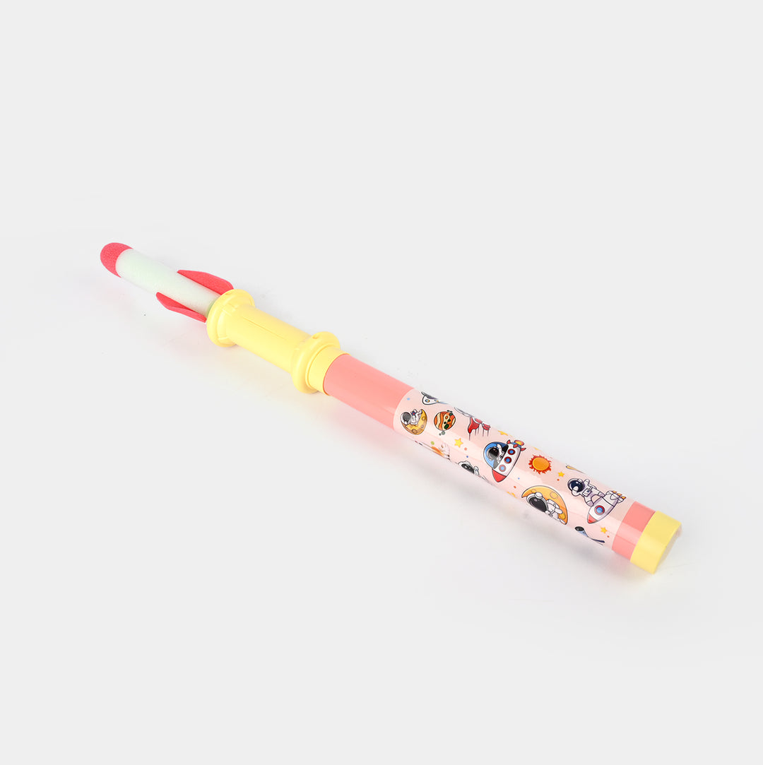 Kid Air Flying Rocket Hand Pull Air Pump Launcher Toy