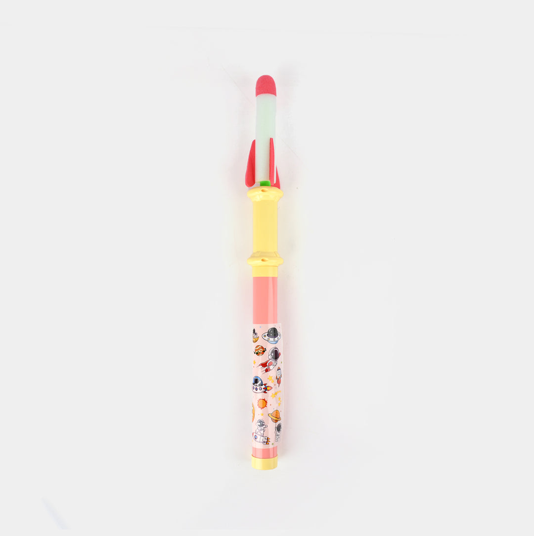 Kid Air Flying Rocket Hand Pull Air Pump Launcher Toy