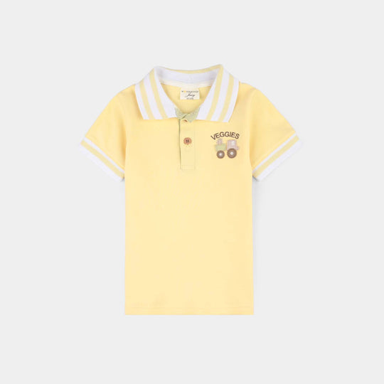 Infant Boys Jersey/Terry 2Pc Suit - Yellow