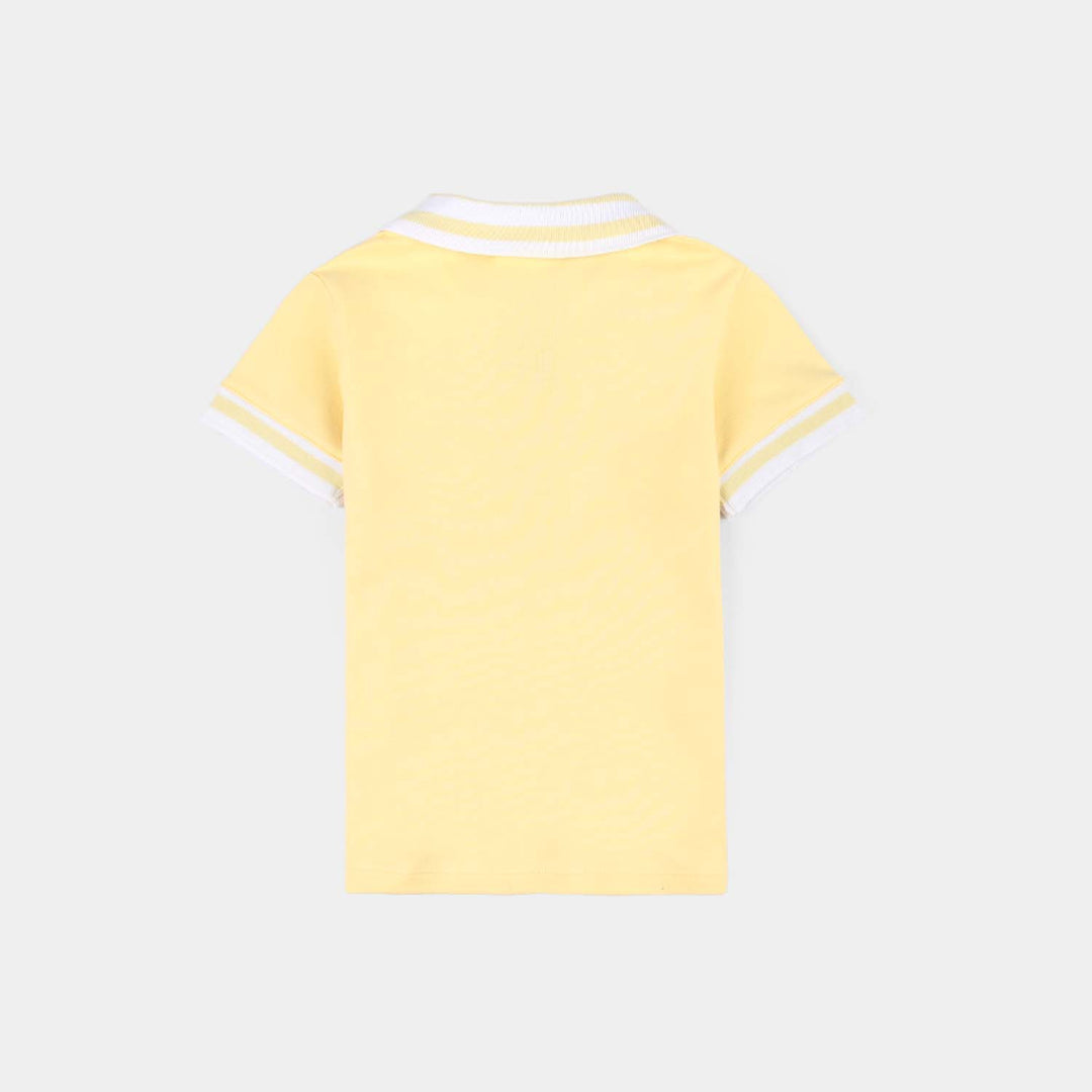 Infant Boys Jersey/Terry 2Pc Suit - Yellow
