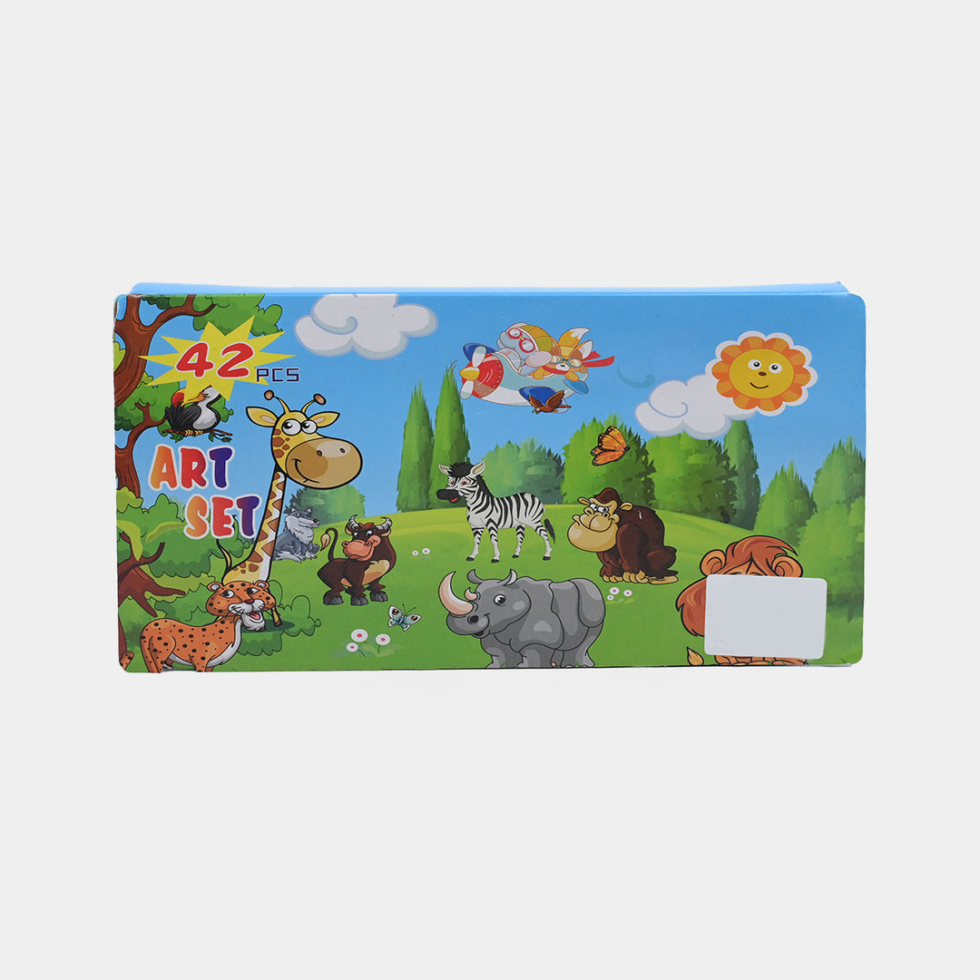Kids Art & Coloring Kit | 42Pcs