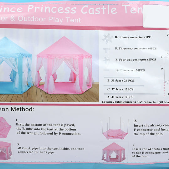 Princess/Prince Castle Play Tent House