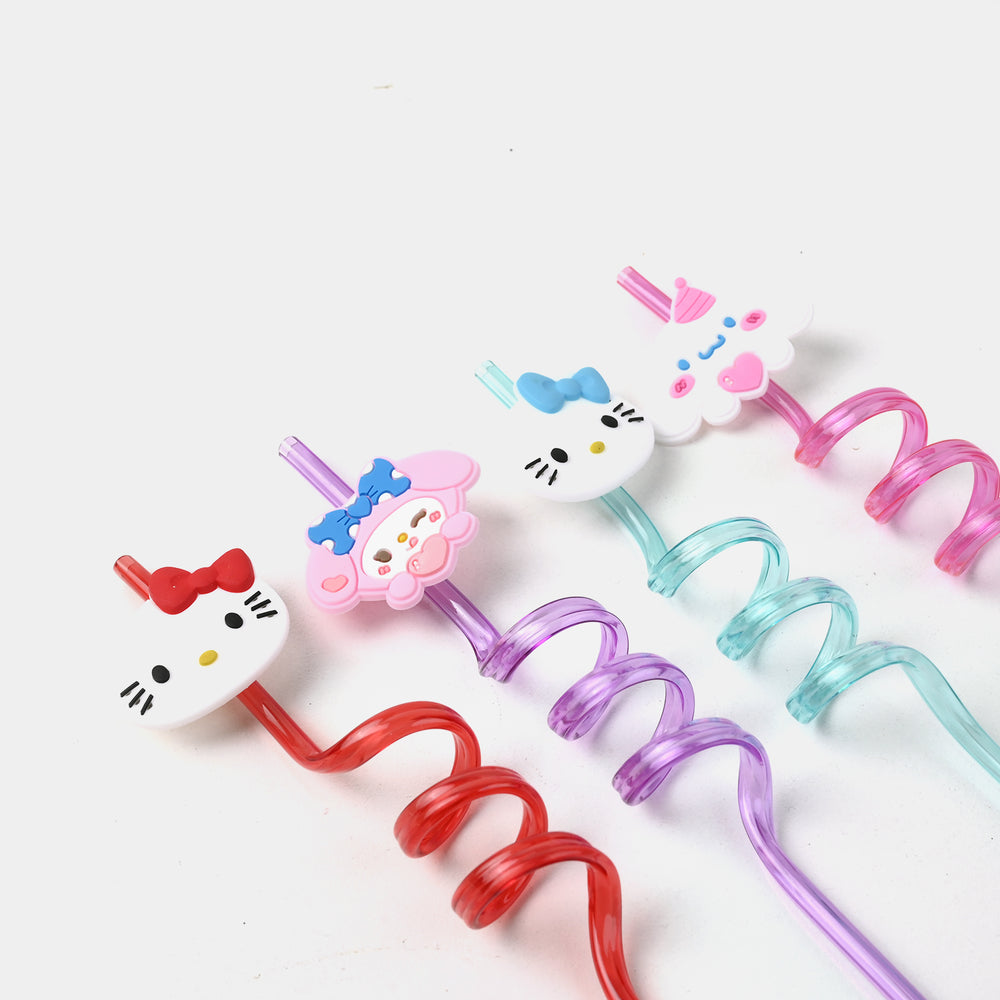 4 Curly Straws – Fun, Stylish & Reusable