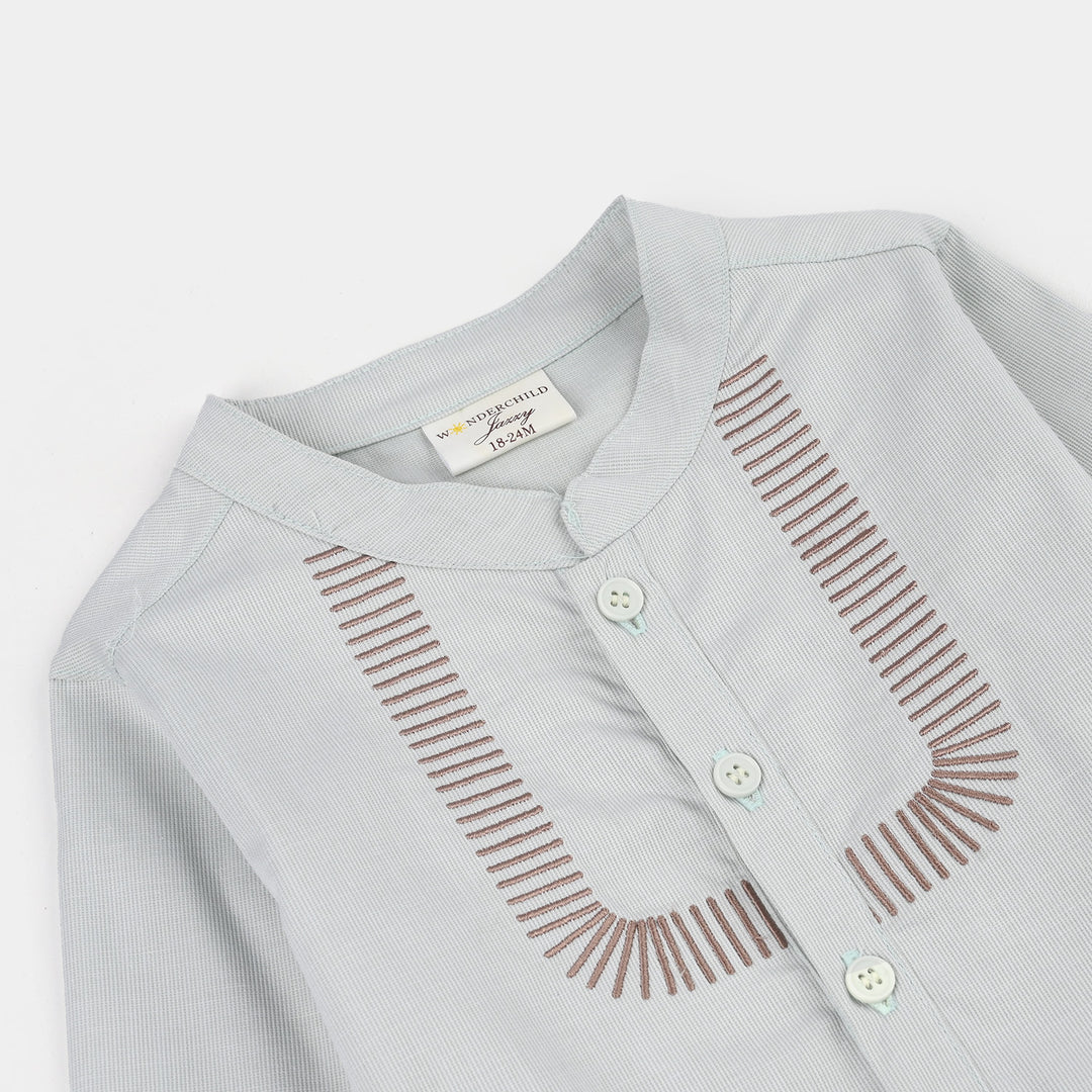 Infant Boys Jersey/Terry 2Pc Suit - Green