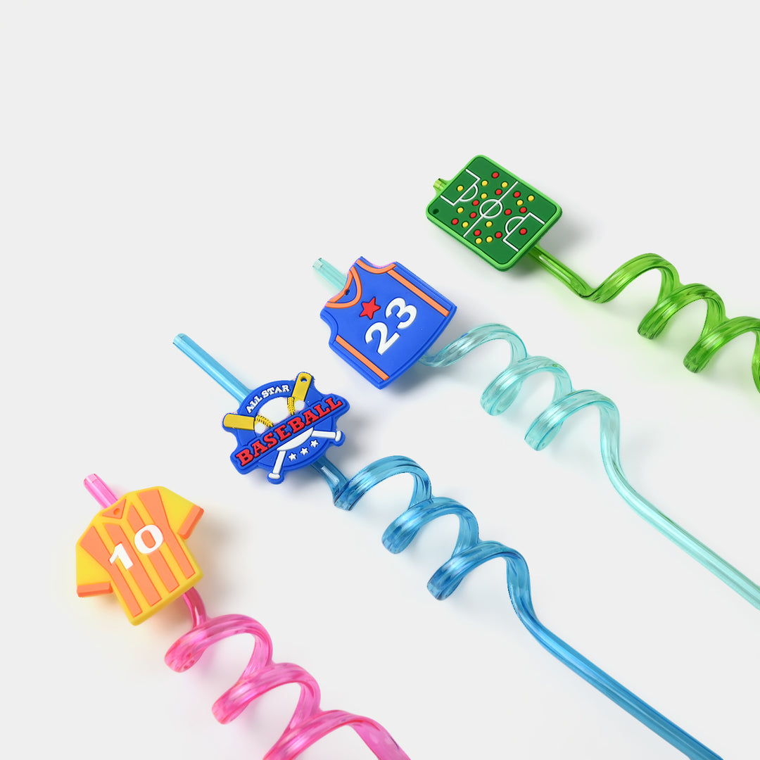 4 Curly Straws – Fun, Stylish & Reusable