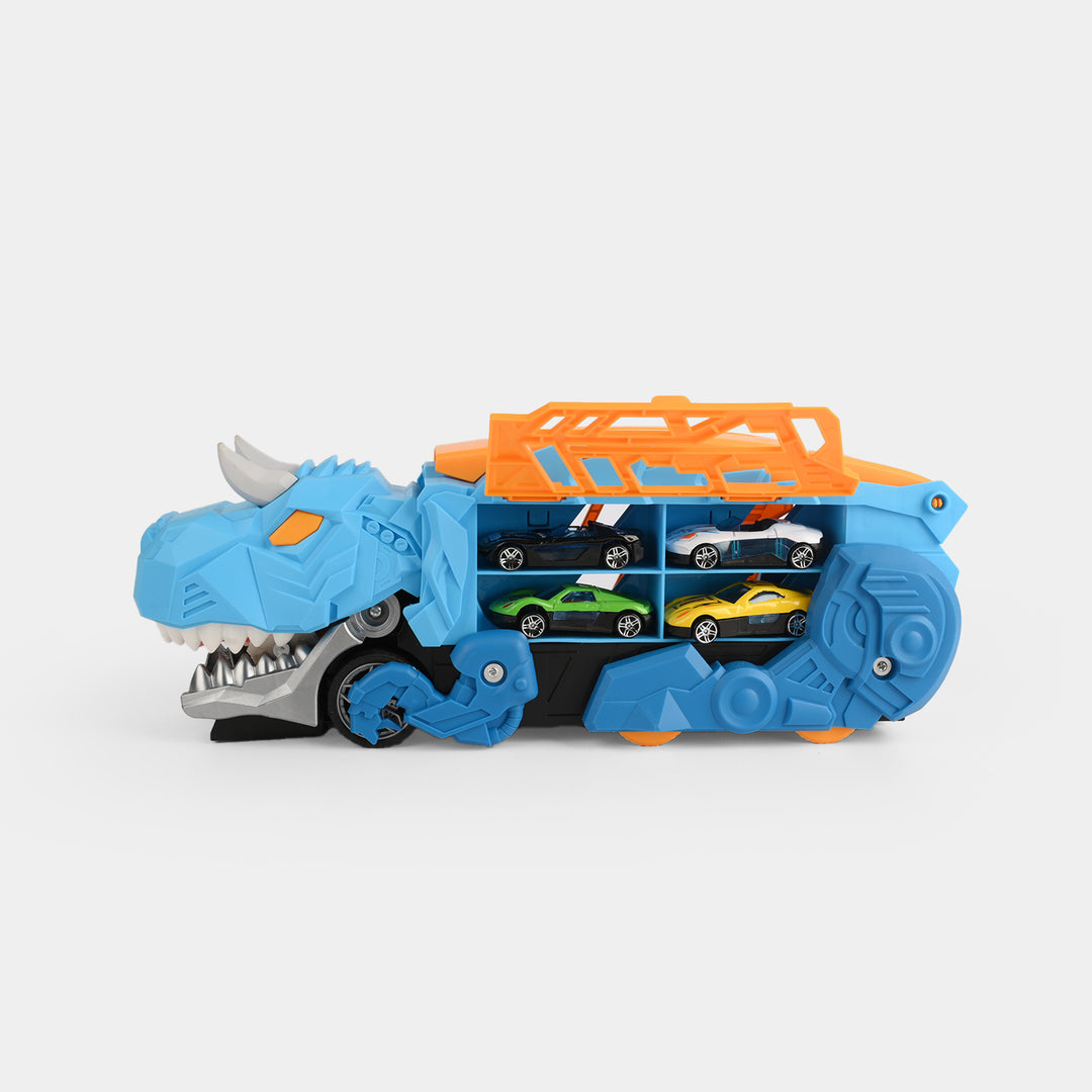 2-in-1 Dinosaur Hauler Truck For Kids