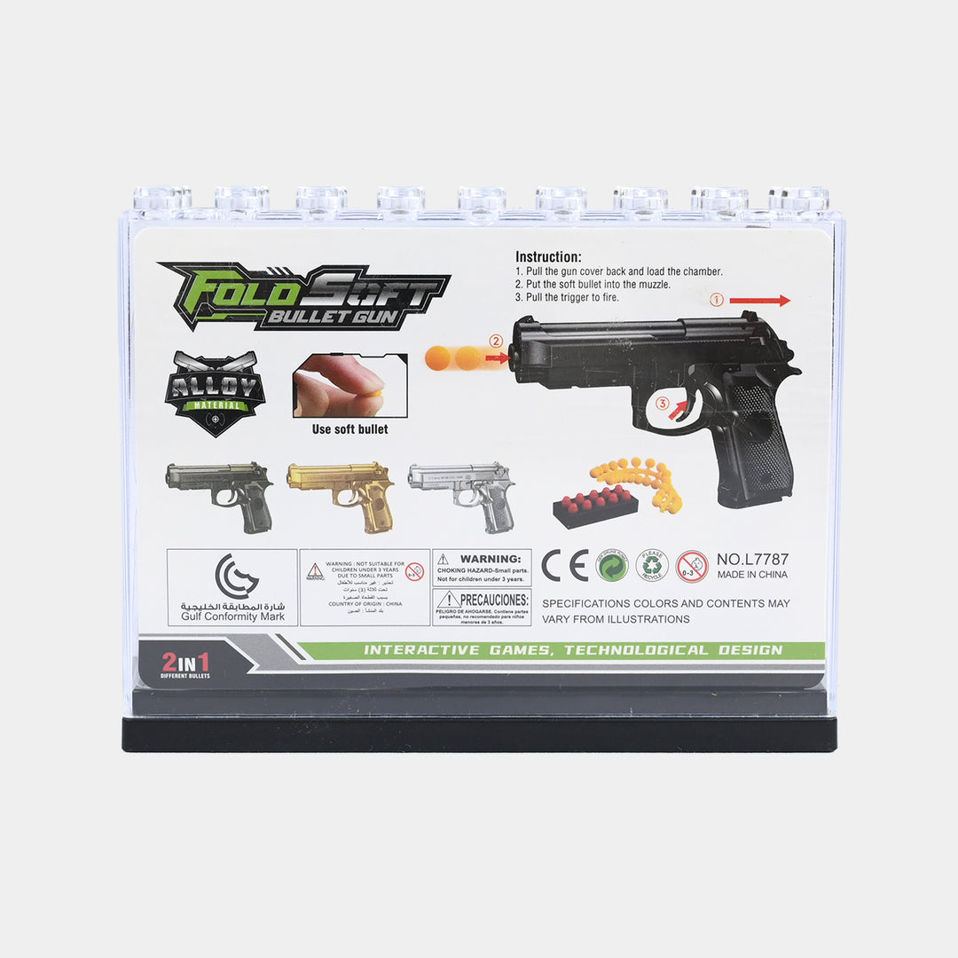 Indoor Target Play Soft Bullet Launcher Toy for Kids