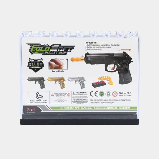 Indoor Target Play Soft Bullet Launcher Toy for Kids