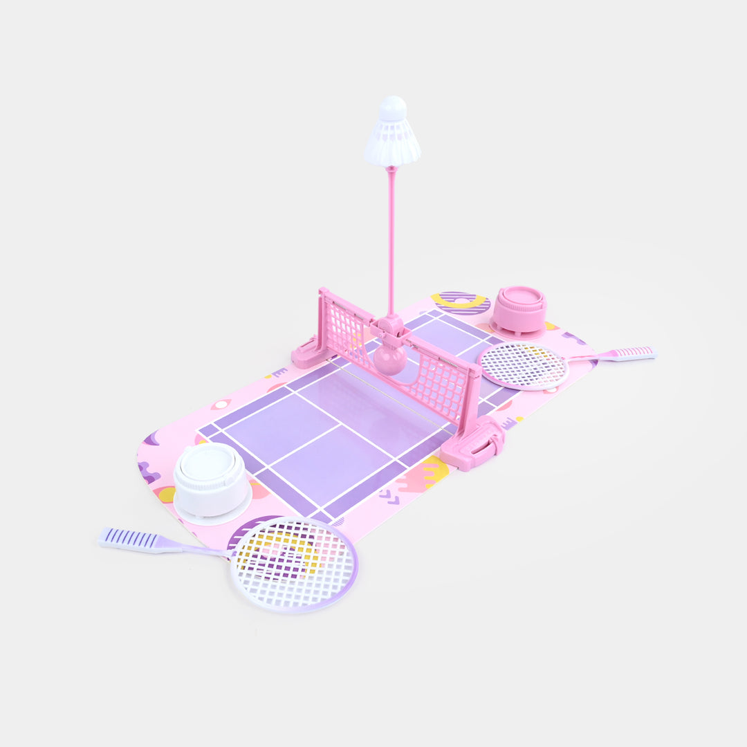 Mini Tabletop Badminton Battle Game Set for Kids