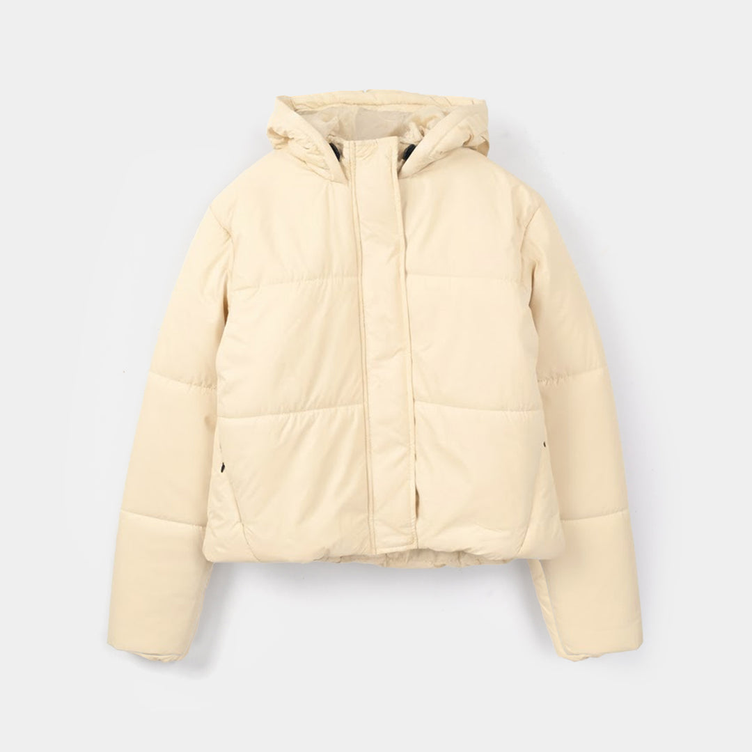 Teens Girls Puffer Jacket - White