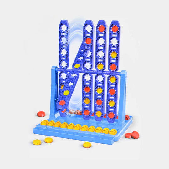 DIY Connect 4 Spin Board Game Kids Battle Strategy Game