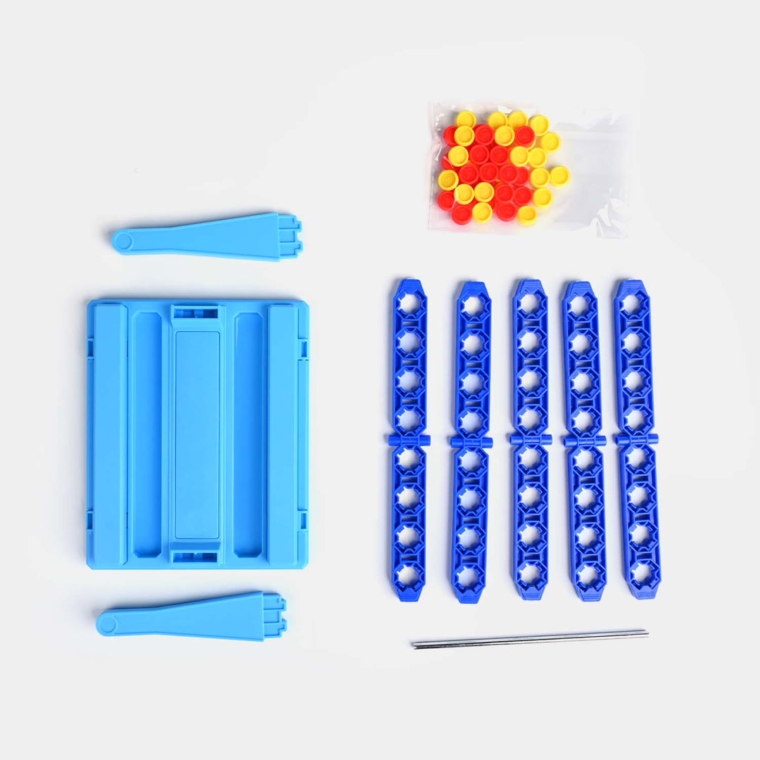 DIY Connect 4 Spin Board Game Kids Battle Strategy Game