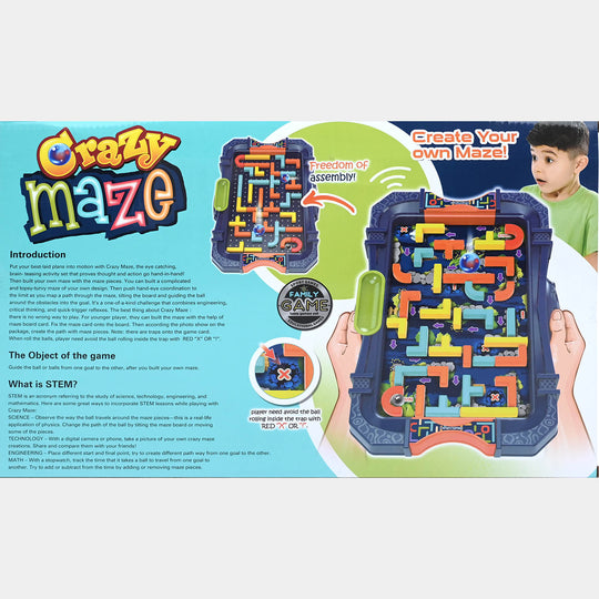 Crazy Maze Tabletop Puzzle Game