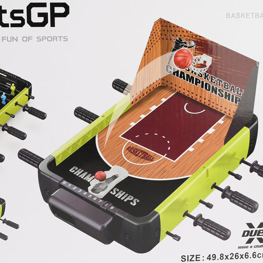 3-in-1 Sports Game Set – Basketball, Football & Curling Fun!