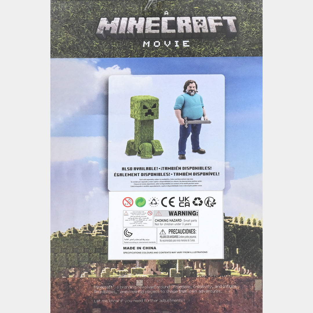 Blocky Style Character Figure Set for Kids