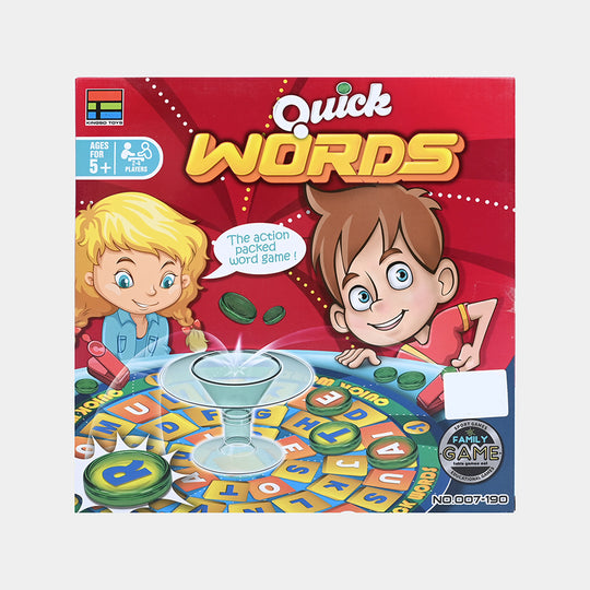 Fast-Paced Educational Word Building Tabletop Board Game for Kids
