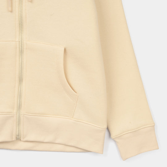 Girls Fleece Knitted Jacket Basic - Wood Ash