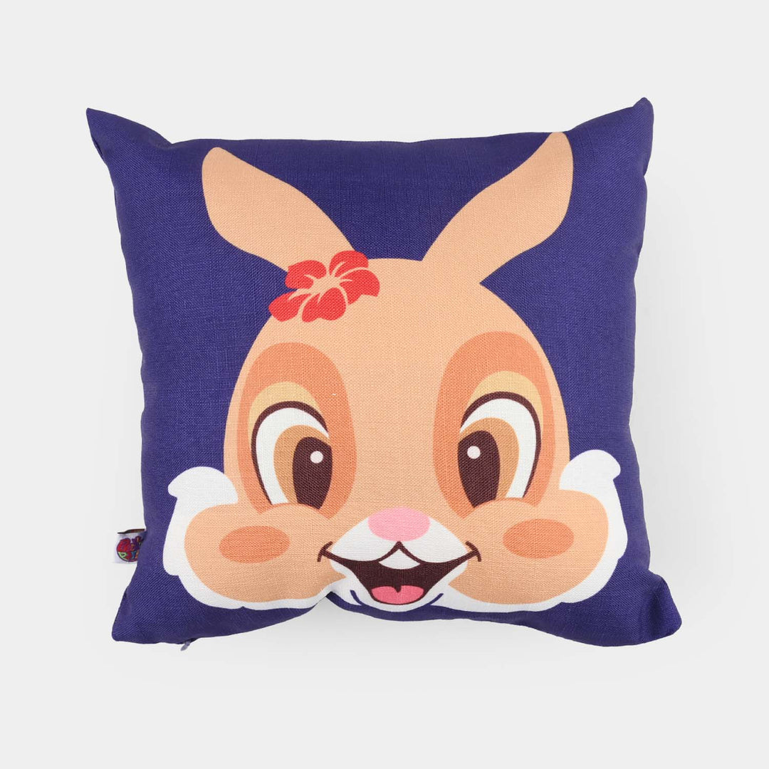 Printed Cushion Blue Bunny
