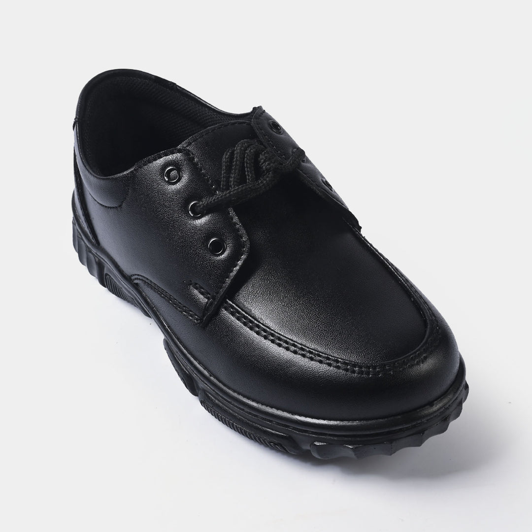 Boys School Shoes ES-03-BLACK