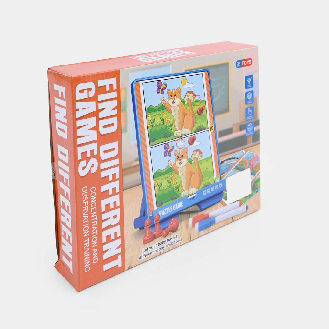 Educational Spot the Difference Tabletop Activity Game for Kids