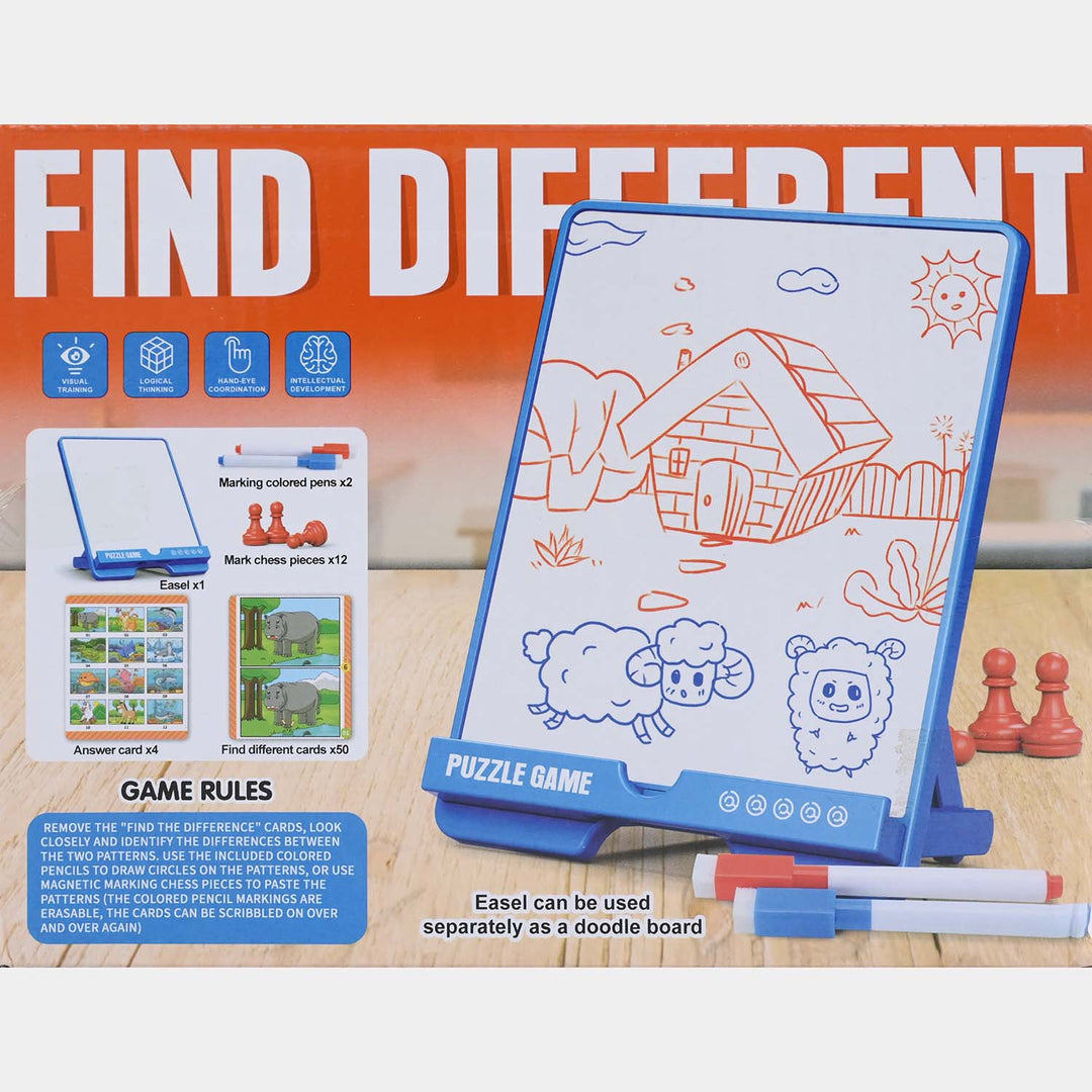 Educational Spot the Difference Tabletop Activity Game for Kids