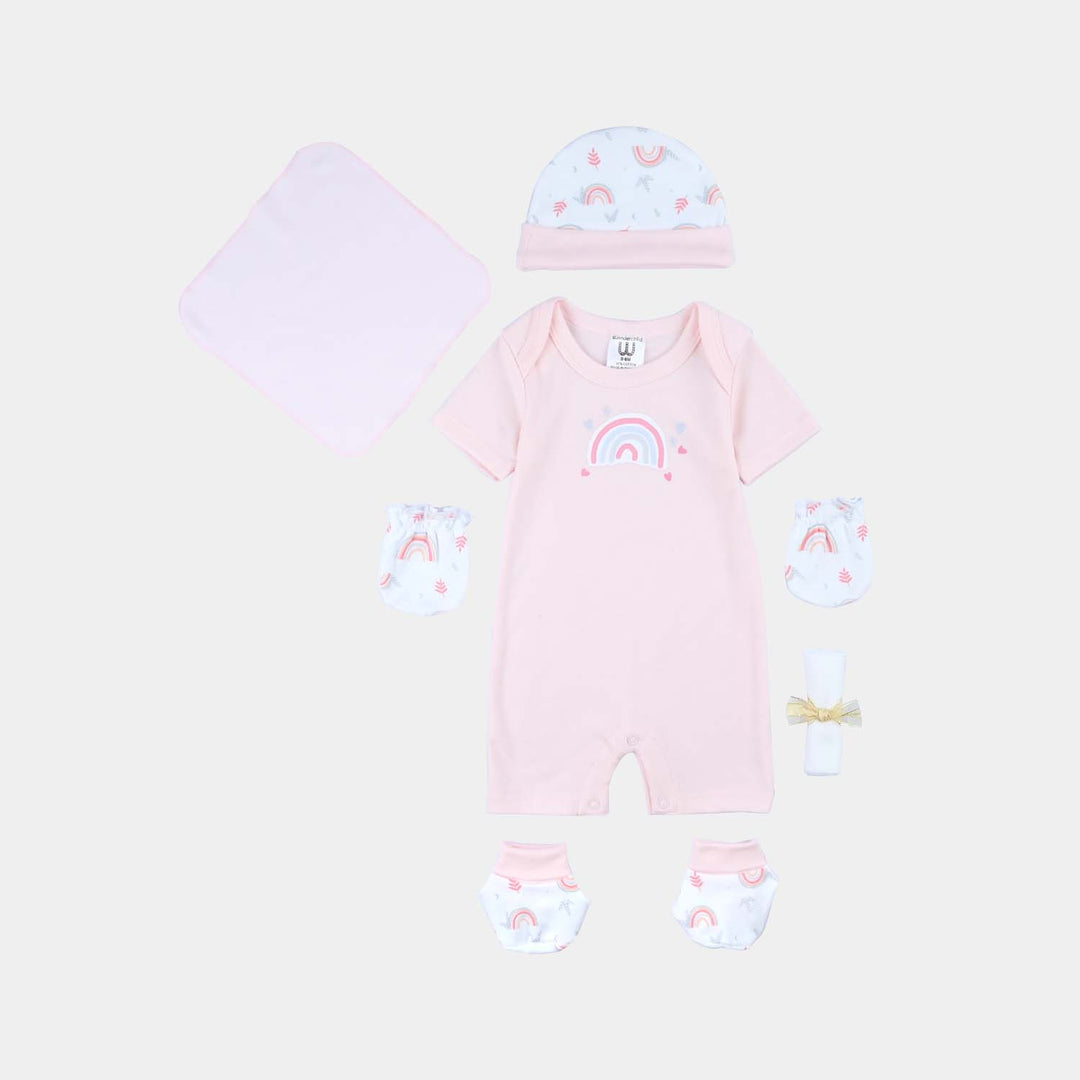 Infant Girls Cotton Interlock 6Pcs Set