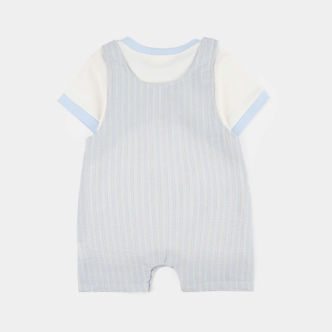 Infant Boys Jersey/Terry 2Pc Suit - White