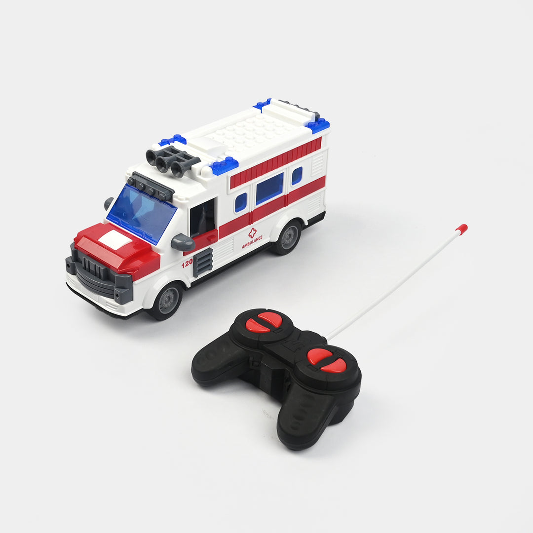 Remote-Controlled Vehicle Ambulance Toy For Kids