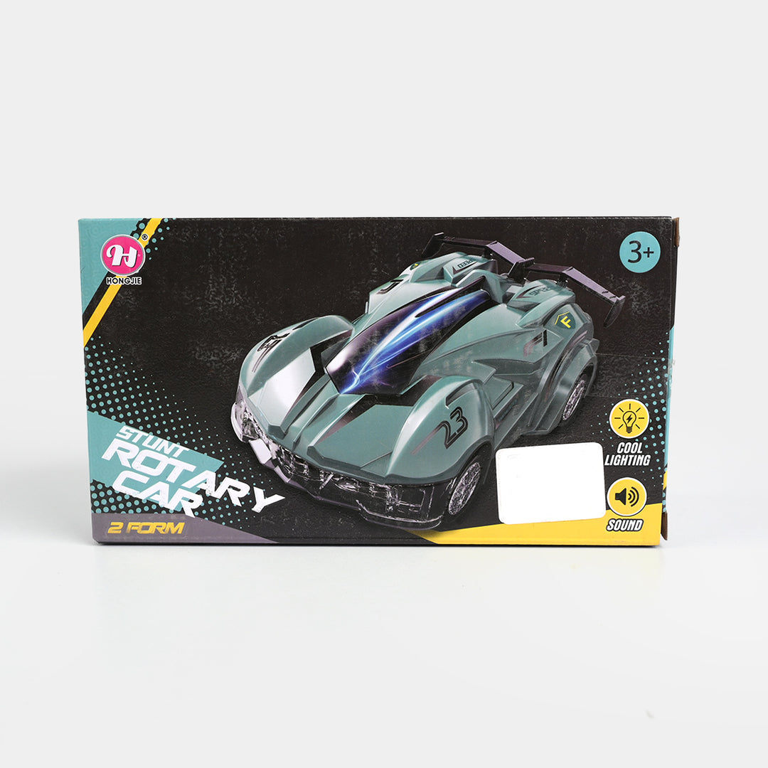 Electric Stunt Spinning Racing Car with Lights & Sound