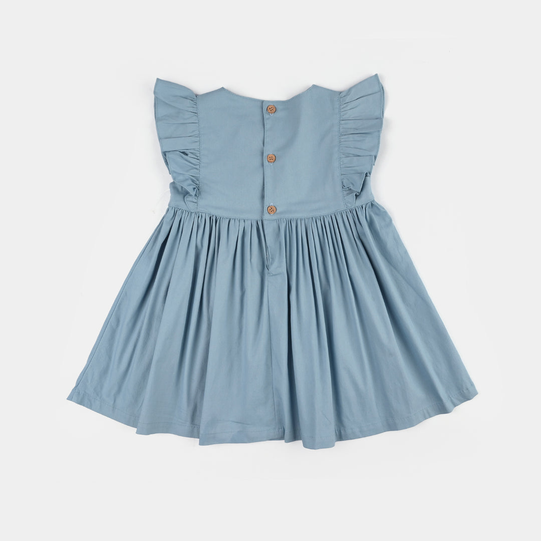 Infant Girls Jersey/Terry 2Pc Suit - Blue