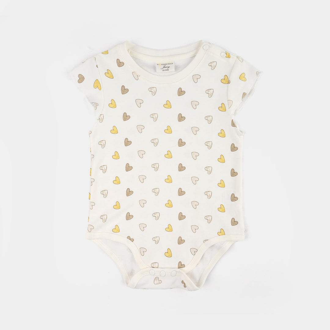 Infant Girls Jersey/Terry 2Pc Suit - Brown