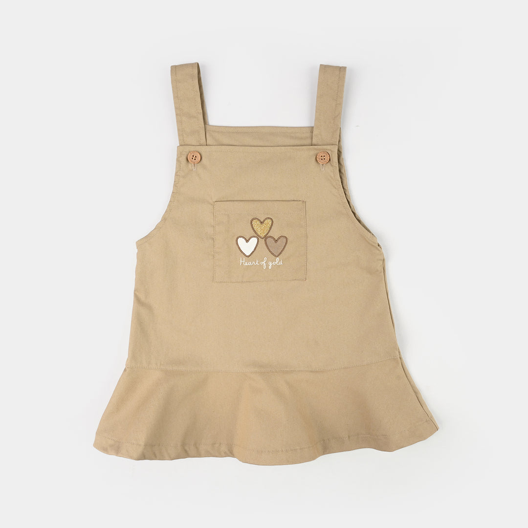 Infant Girls Jersey/Terry 2Pc Suit - Brown