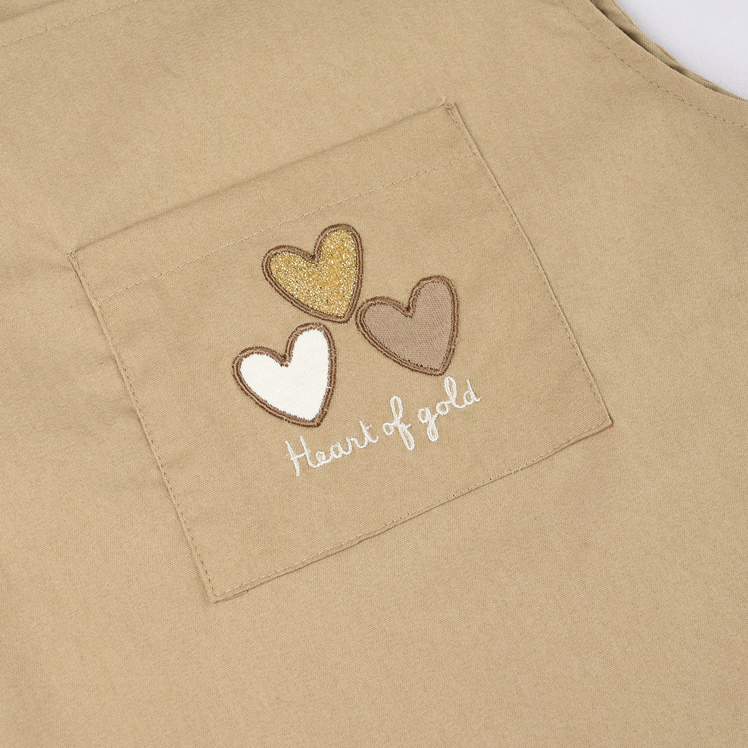 Infant Girls Jersey/Terry 2Pc Suit - Brown