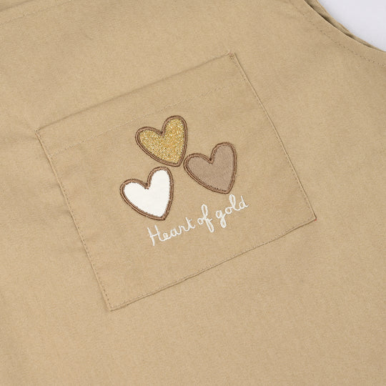 Infant Girls Jersey/Terry 2Pc Suit - Brown